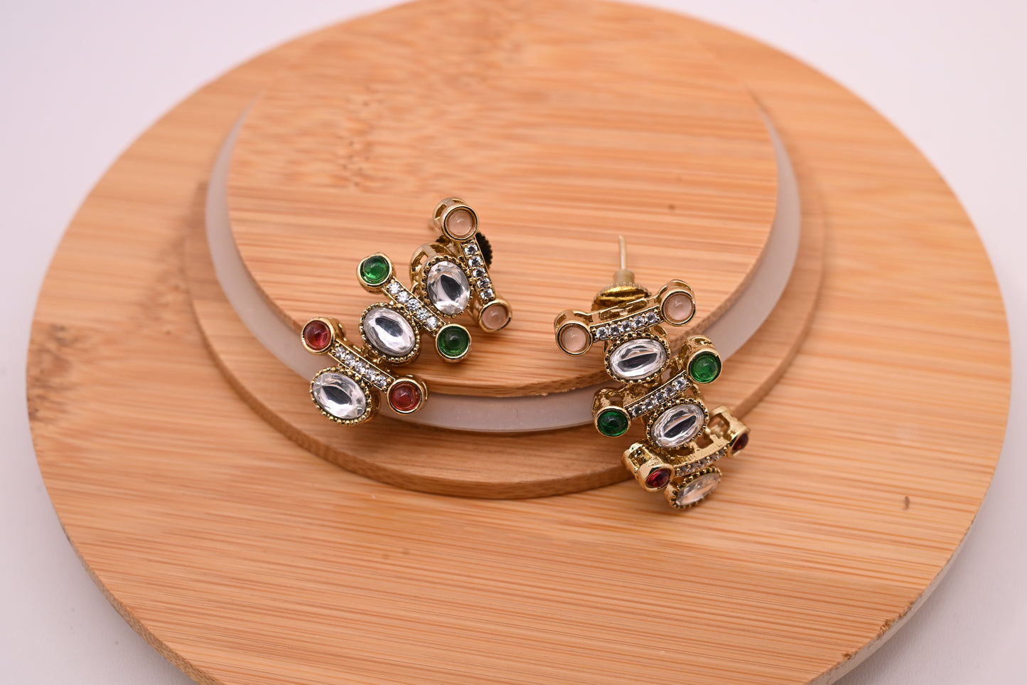 Antique Moissanite CZ Statement Necklace Set