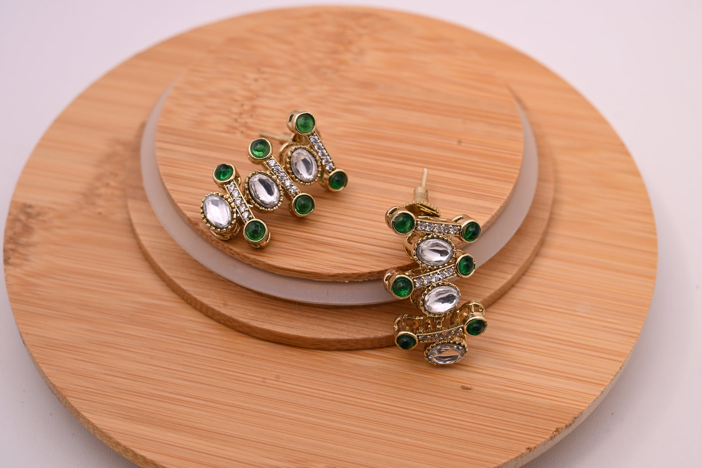 Antique Moissanite CZ Statement Necklace Set