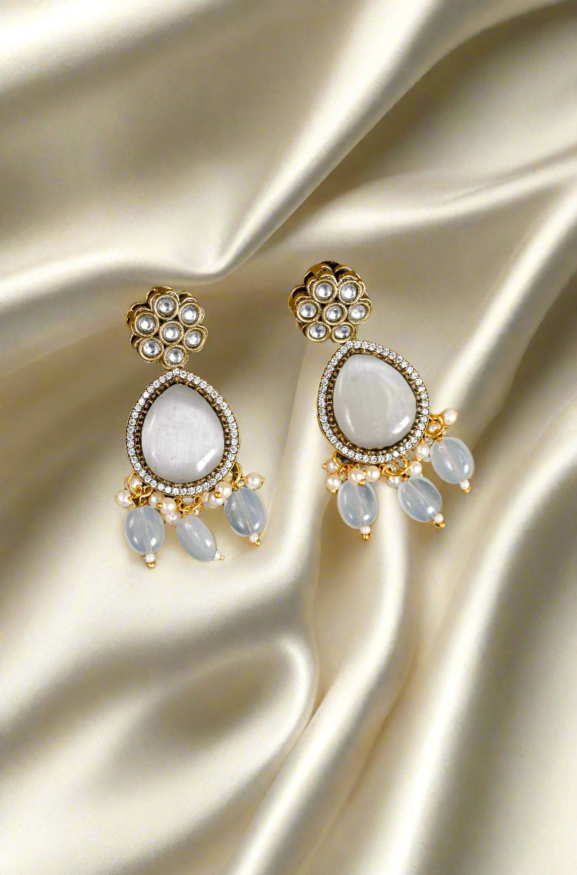 Statement Long Kundan Necklace Set