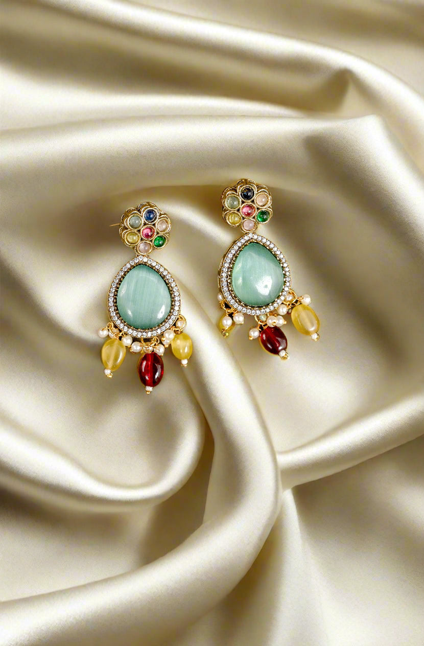 Statement Long Kundan Necklace Set