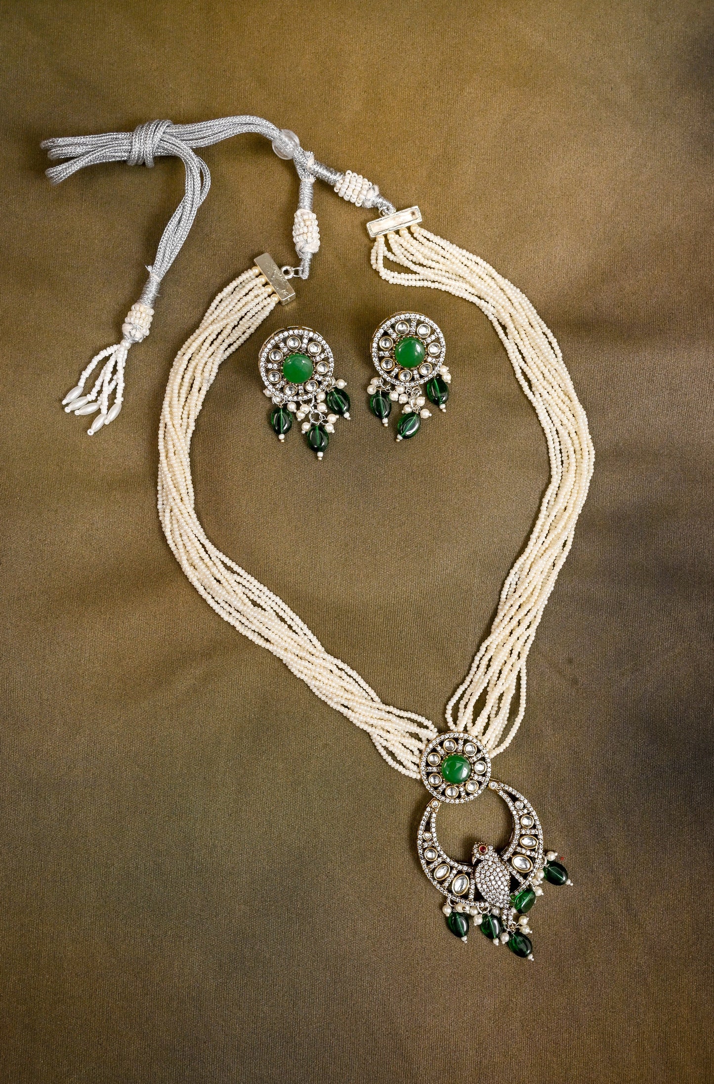 Victorian Handcrafted Kundan Necklace Set
