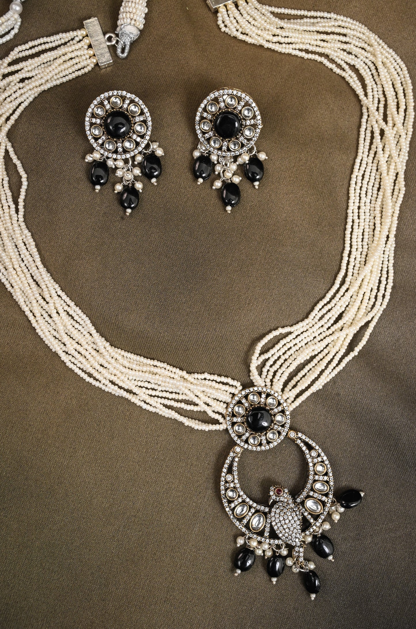 Victorian Handcrafted Kundan Necklace Set