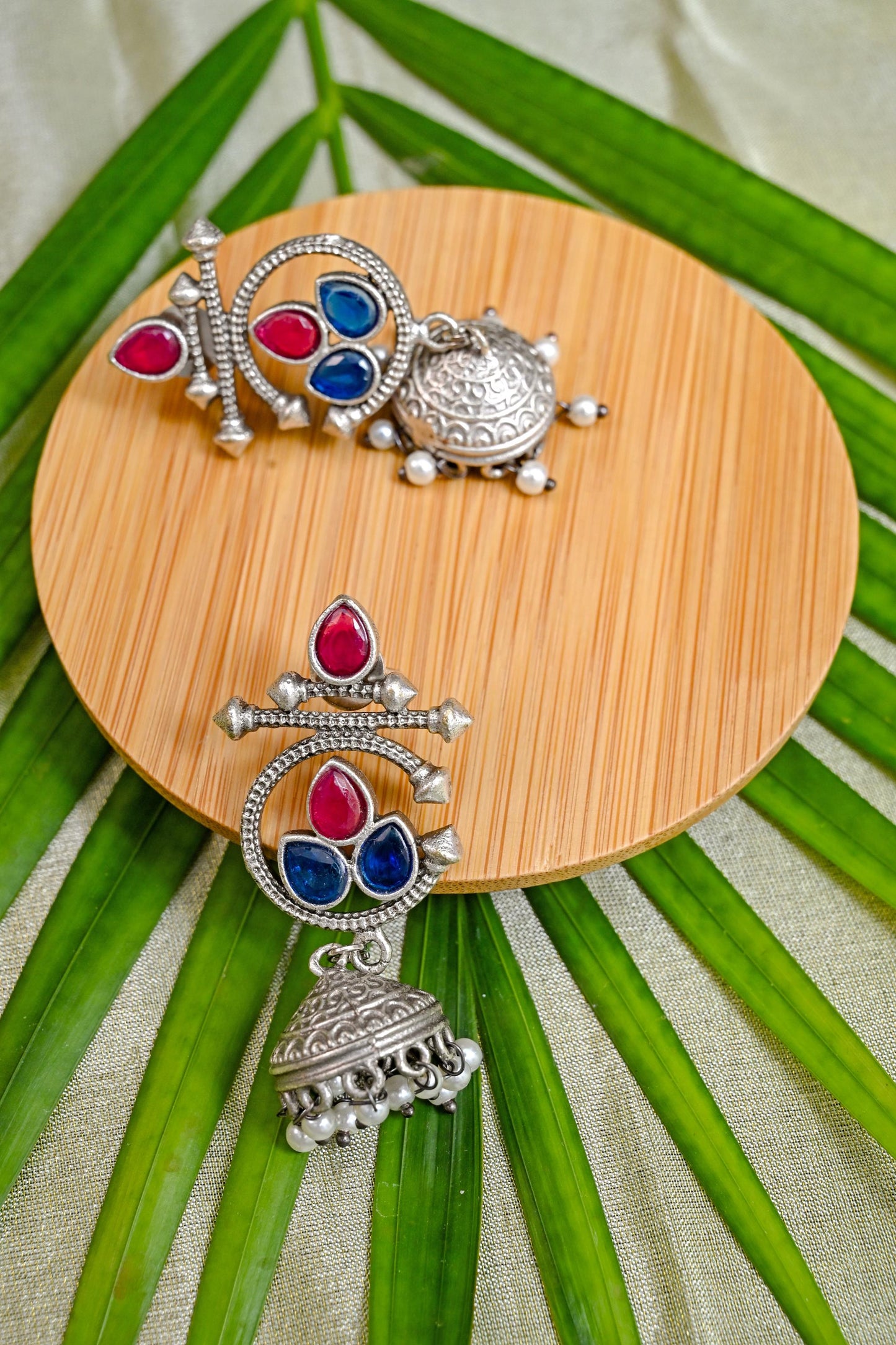 Antique Oxidized Exquisite Jhumki Earrings
