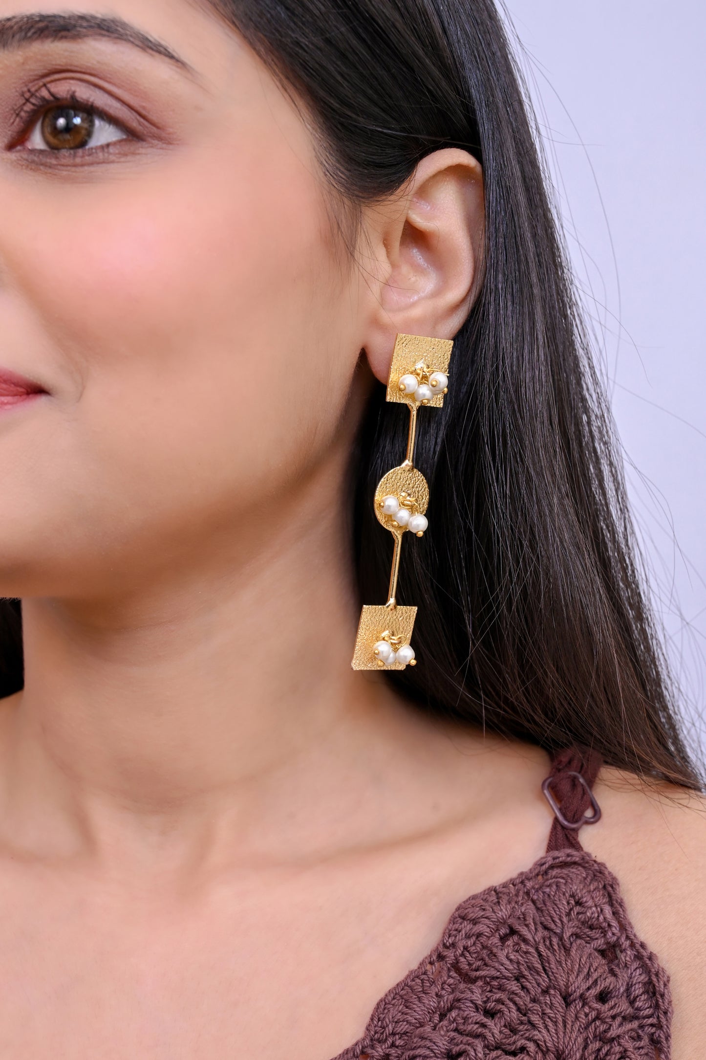 Gold Plated Light Weight Danglers