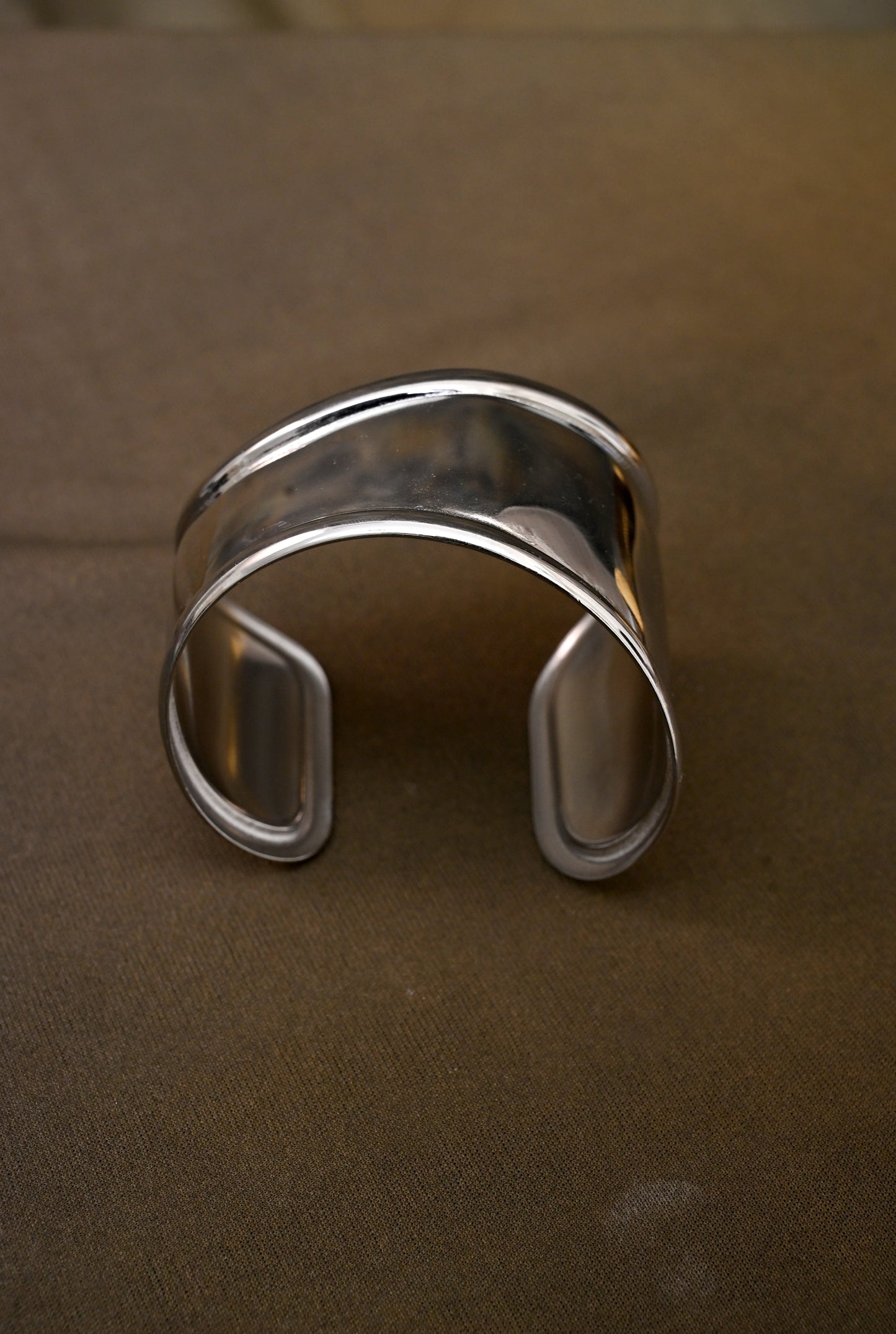 Silver Adjustable Hand Cuff Bracelet