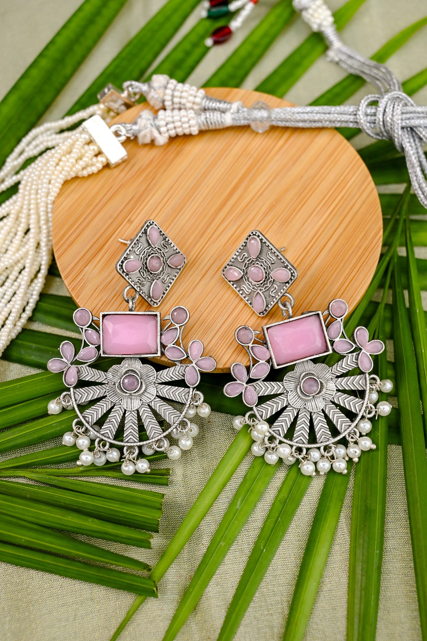 Antique Premium Oxidized Dangler Earrings