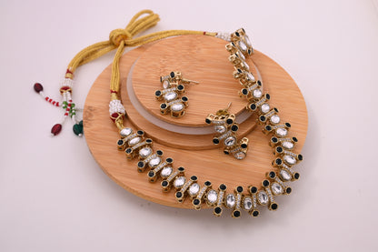 Antique Moissanite CZ Statement Necklace Set