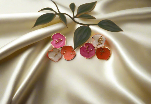 Hypoallergenic Vibrant Enamel Drop Earrings