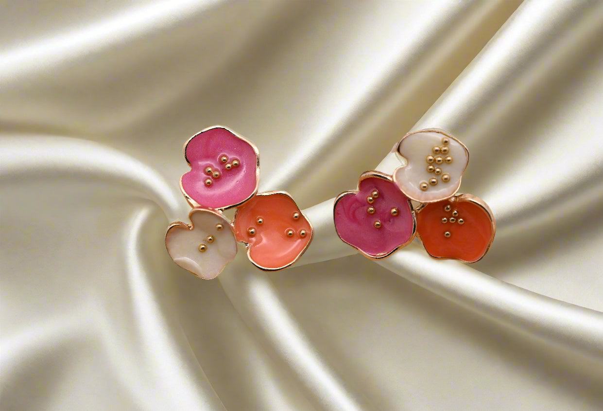 Hypoallergenic Vibrant Enamel Drop Earrings