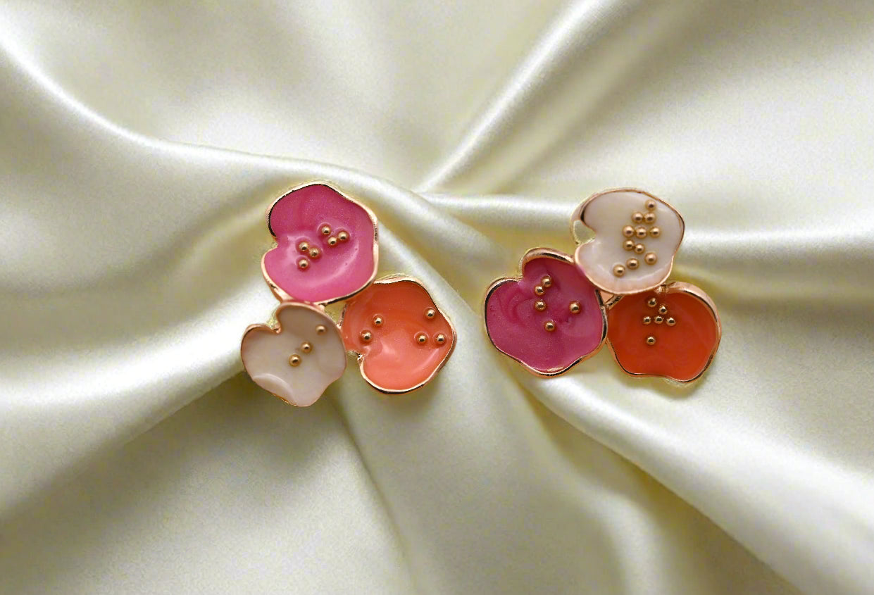 Hypoallergenic Vibrant Enamel Drop Earrings