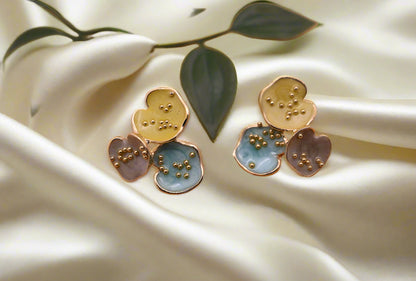 Hypoallergenic Vibrant Enamel Drop Earrings