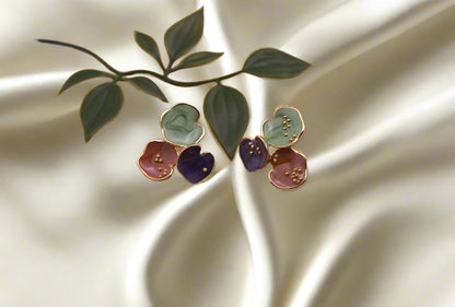 Hypoallergenic Vibrant Enamel Drop Earrings
