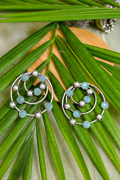 Stunning Sterling Silver Boho Hoop Earrings