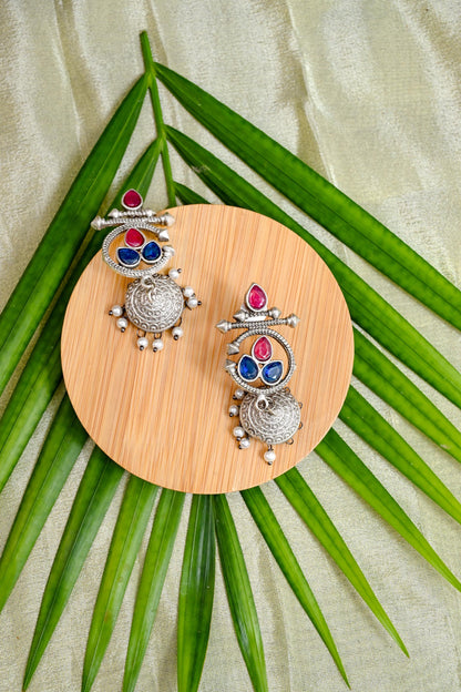 Antique Oxidized Exquisite Jhumki Earrings