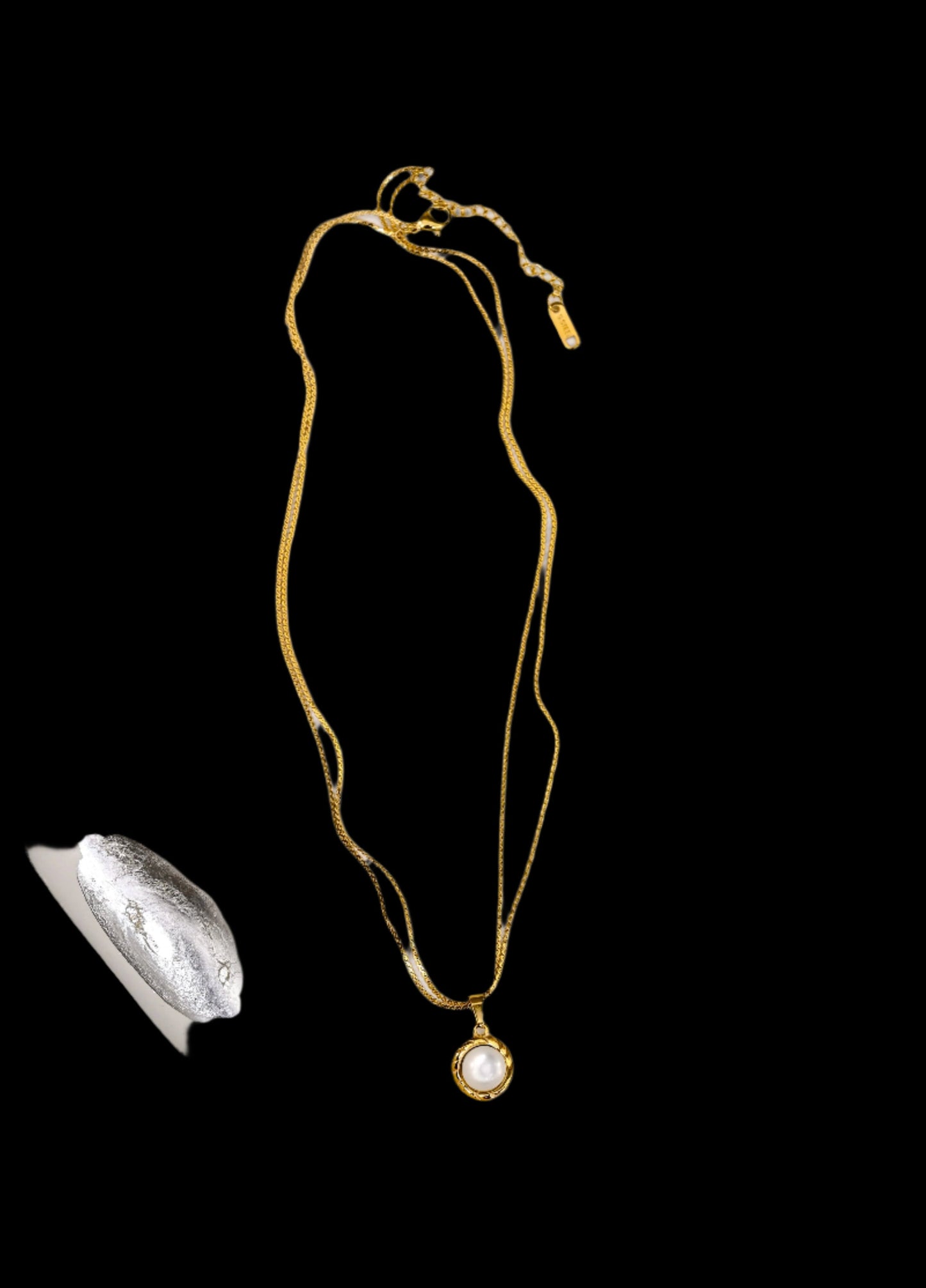 Premium Double-strand Moonstone Pendant Chain