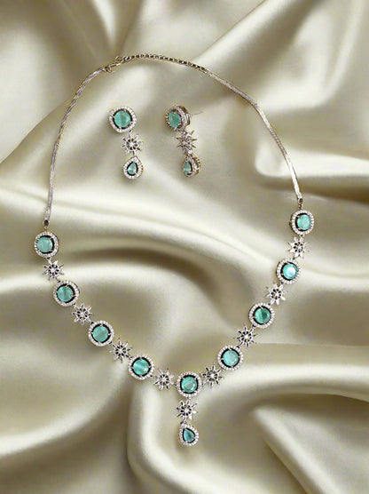 Delicate CZ Necklace Set