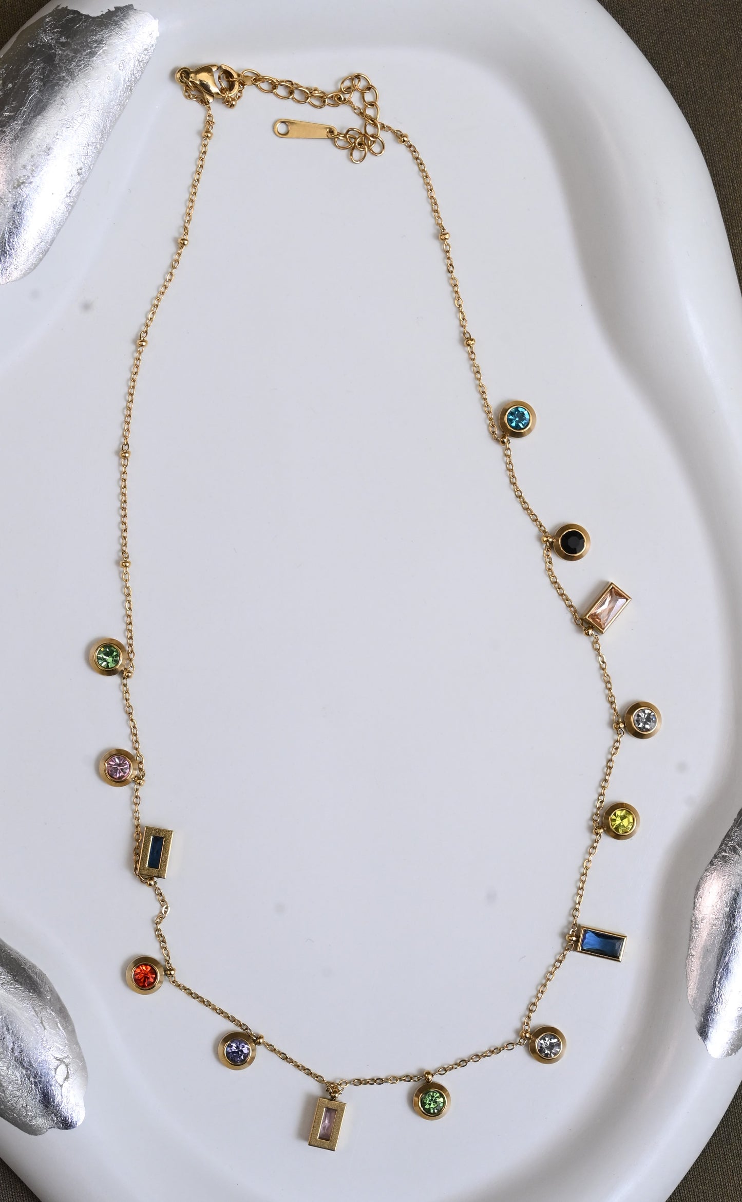 CZ Charm Chain Necklace