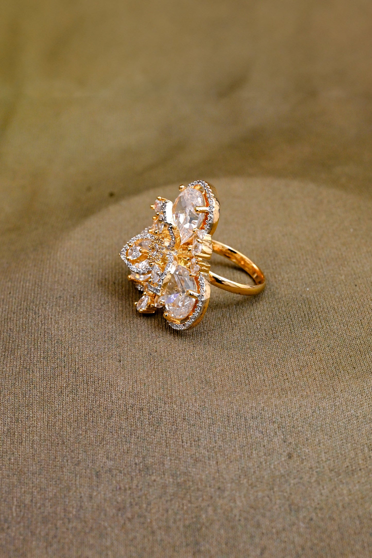 CZ Diamond Stunning Statement Ring