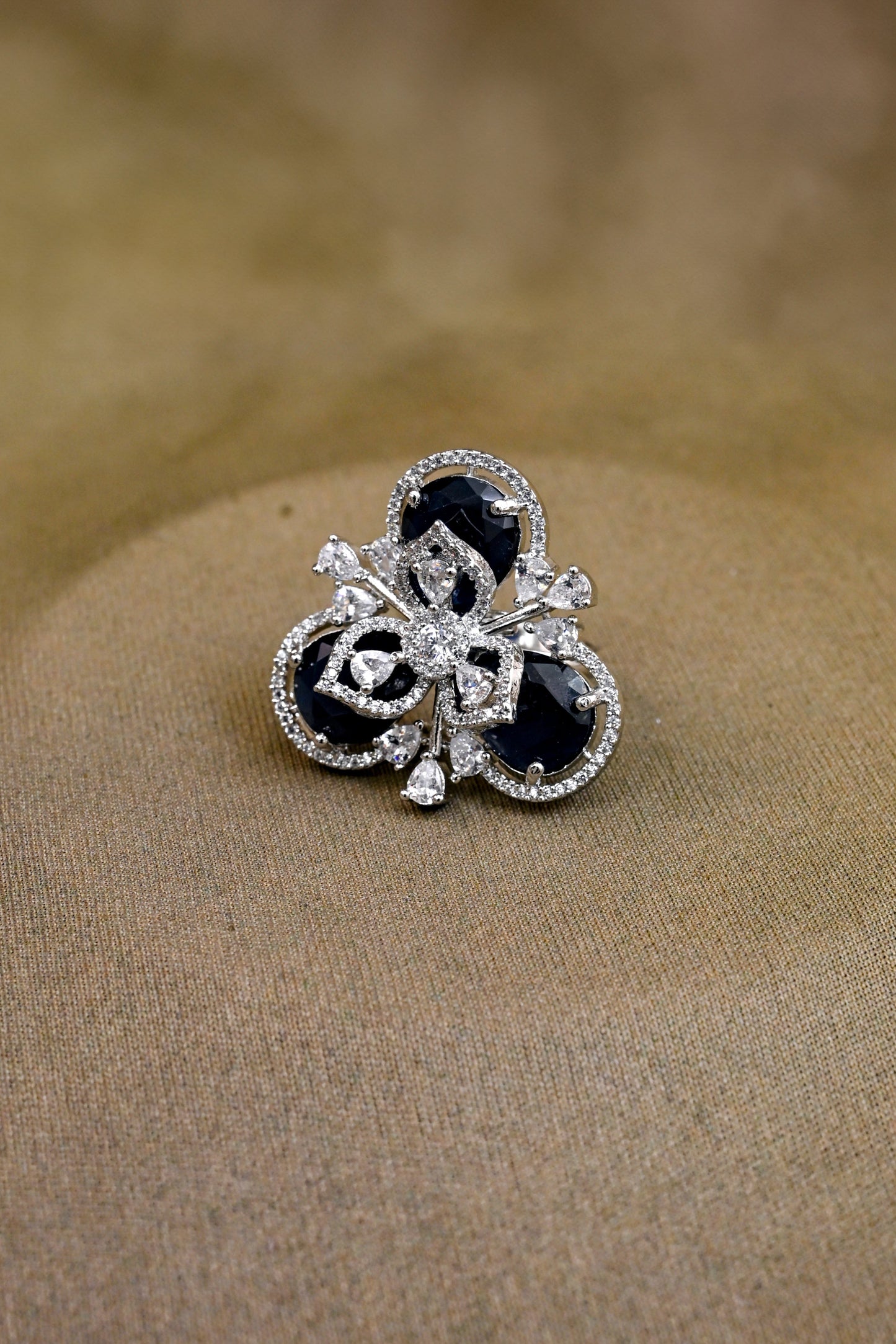 CZ Diamond Stunning Statement Ring
