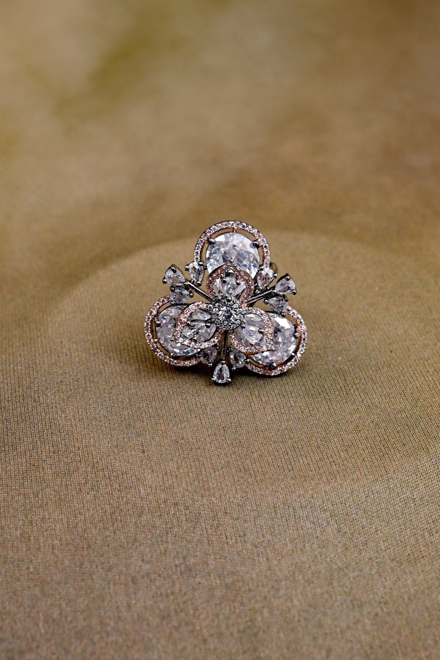 CZ Diamond Stunning Statement Ring